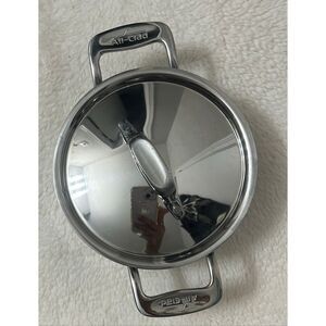 ALL-CLAD  0.5 Qt 5" x 2.25" Stainless Steel Cocotte Mini Pot/ Lid
